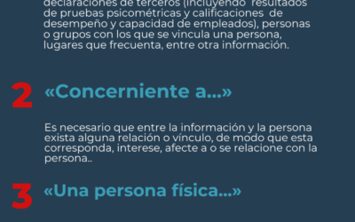 ¿Qué es un dato personal?